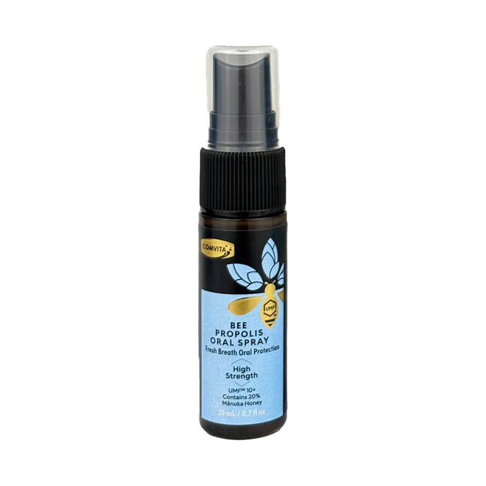 【Comvita 康維他】紐西蘭無酒精蜂膠噴霧 加強型20ml(潤澤 口氣清爽 UMF10+麥蘆卡蜂蜜)