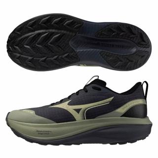 【MIZUNO 美津濃】慢跑鞋 男鞋 運動鞋 緩震 防潑水 2E楦 RIDER GTX 軍綠黑 J1GM263051