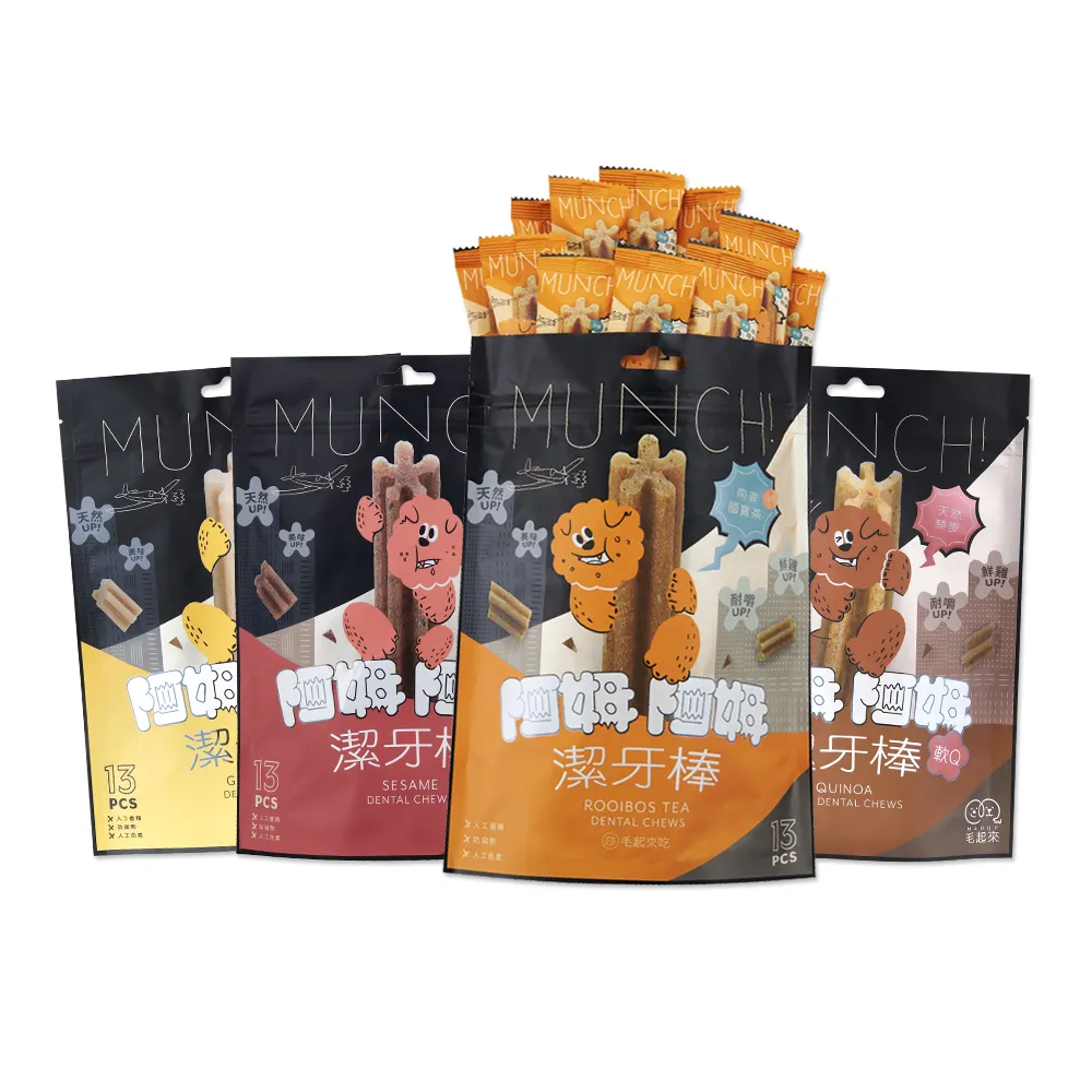 【MAOUP 毛起來】阿姆阿姆潔牙棒13入裝 多種口味(潔牙骨 寵物零食 狗零食)