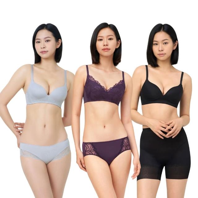 【Triumph 黛安芬】2件組 素面無痕無鋼圈款 涼感/包覆/透氣(無鋼圈 多款選)