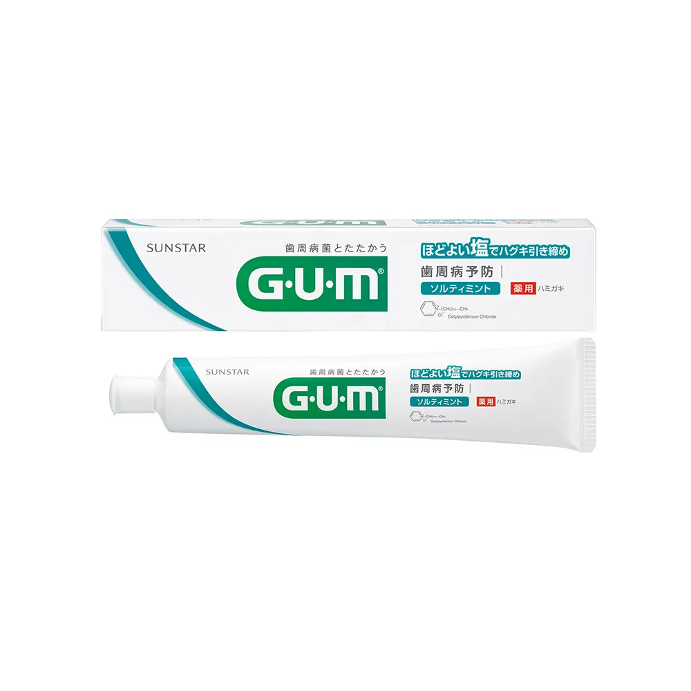 【GUM】牙周護理牙膏 清爽岩鹽-150g(盒裝)