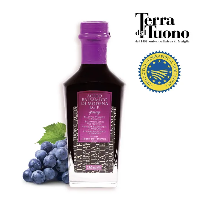 【Terra Del Tuono 雷霆之地】巴薩米克醋 5年春天紫標250ml (義大利直送/IGP認證/葡萄醋/料理醋/雙11限定)