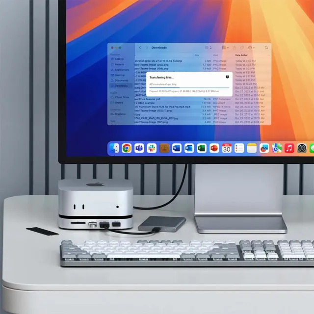 Mac Mini M4 Studio & Hub 擴充埠(銀色 / ST-GNMMES)