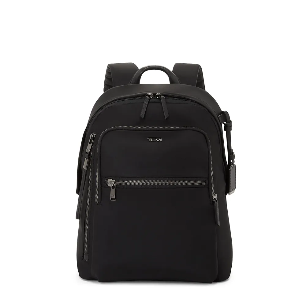【TUMI】Voyageur Halsey 都會休閒後背包 - 黑(TUMI 官方旗艦店)