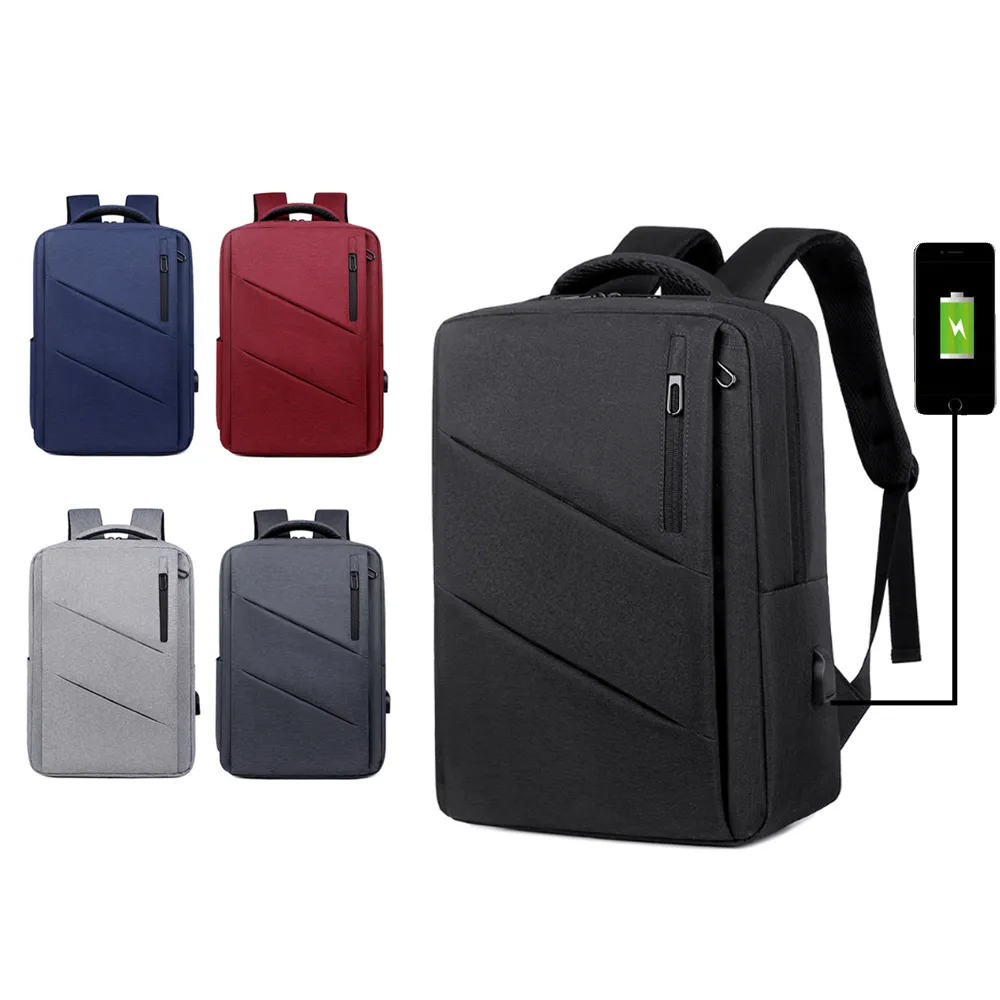 【CS 嚴選】日本職人USB 拉桿帶俐落商務休閒旅行15.6吋筆電雙肩包後背包(CS111103)