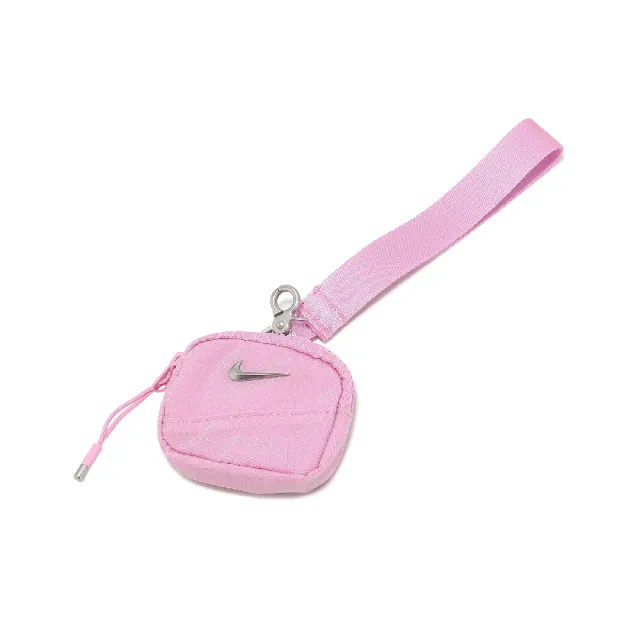 【NIKE 耐吉】耳機掛包 Aura Earbuds Case 粉紅 零錢包 小包 N101237466-6OS