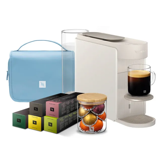 【Nespresso】Vertuo UP膠囊咖啡機_多色任選 入厝 全自動咖啡機(晨間美式50顆組)