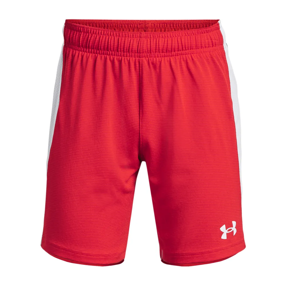 【UNDER ARMOUR】UA 男童 Match 2.0 短褲_1364965-600(紅)