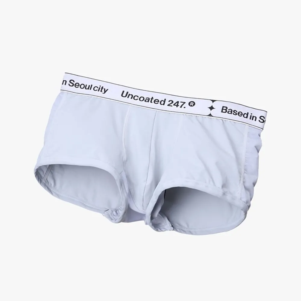 【Uncoated 247】LOW RISE 沁涼運動平口內褲 v2 冰河灰(輕薄親膚 透氣舒適)