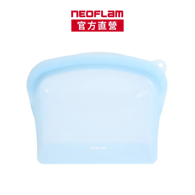 【NEOFLAM】可立式白金矽膠密封保鮮袋(大/2000ml/藍色)