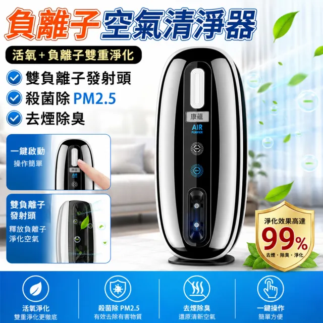 Loha 樂活家 直插式負離子除味機 迷你不佔地 小型無耗材空氣清淨機 浴室寵物砂盆異味分解淨化裝置