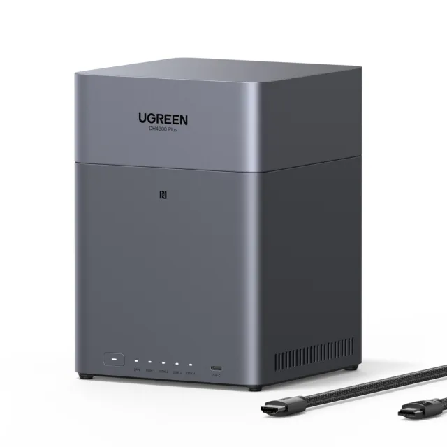 【綠聯】搭希捷IronWolf 4TBx2★UGREEN DH4300 Plus 4Bay NAS 網路儲存伺服器+(ST4000VN006)