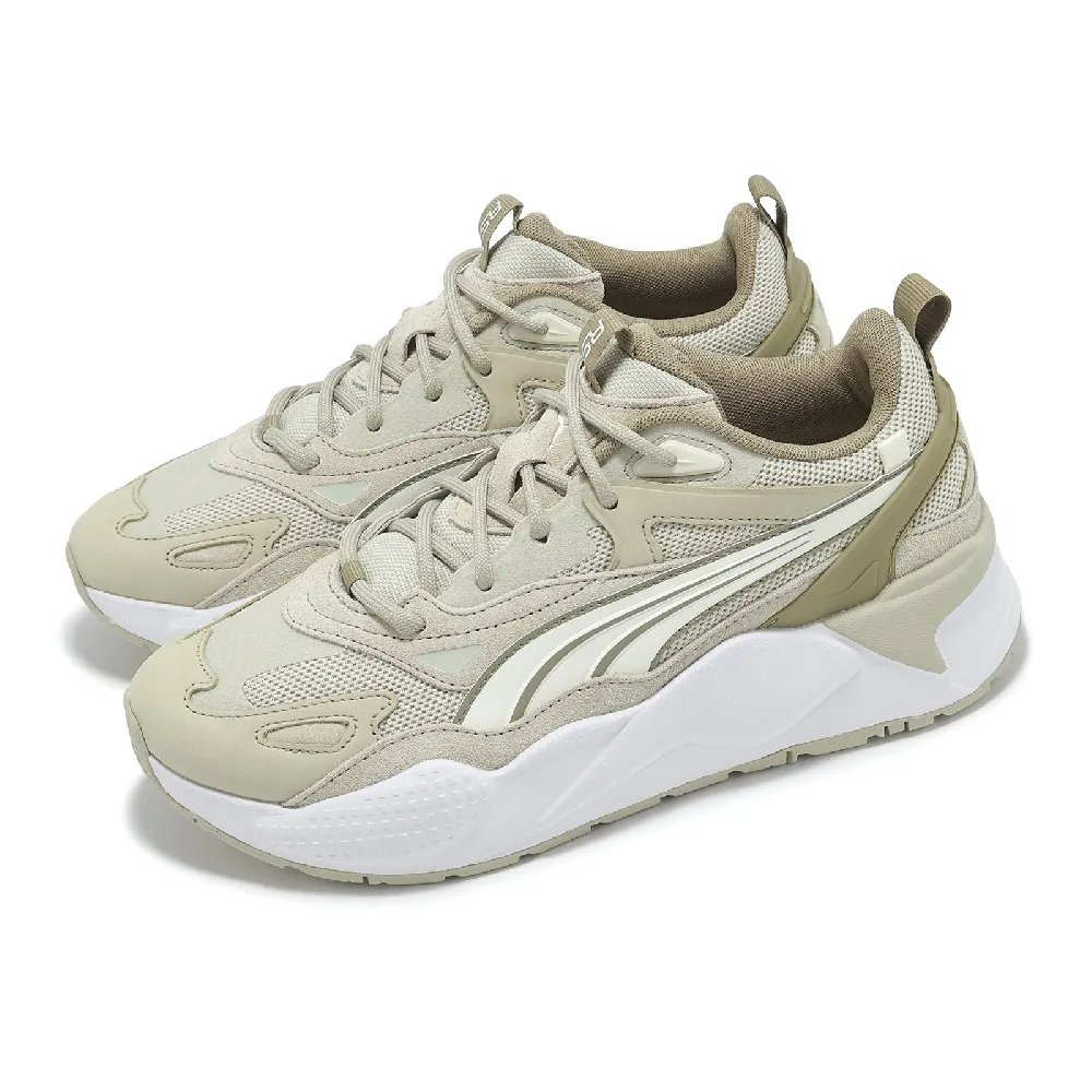 【PUMA】休閒鞋 RS-X Efekt PRM 男鞋 奶茶 白 麂皮 拼接 緩衝 老爹鞋(390776-51)