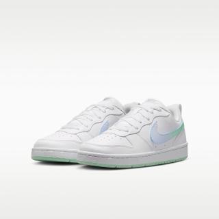 【NIKE 耐吉】運動鞋 休閒鞋 中大童鞋 女鞋 COURT BOROUGH LOW FADE GS 低筒 白色 (IQ6529100)