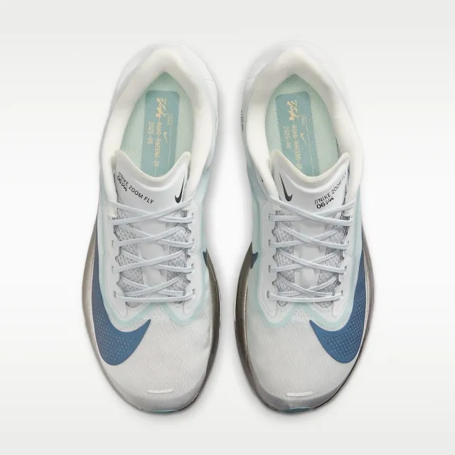 【NIKE 耐吉】運動鞋 跑步鞋 男鞋 ZOOM FLY 6 競速跑鞋 厚底 緩震 灰色 (FN8454006)