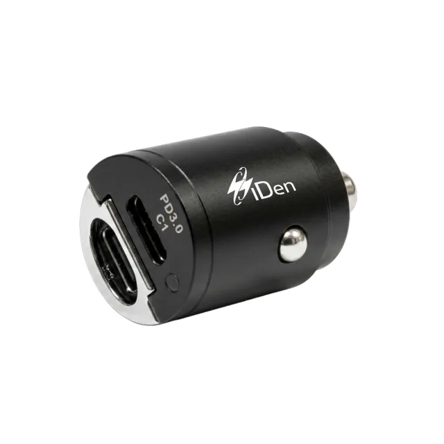 【iDen 愛電】iDen 45W迷你隱藏式快充車用充電器｜雙Type-C｜PD快充｜BSMI認證｜12V/24V適用