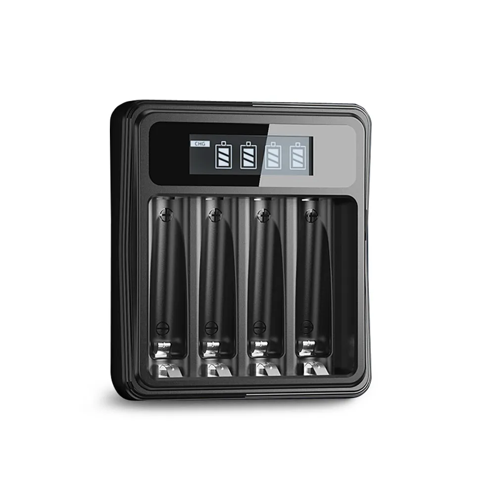 【iNeno】1.5V鋰電池專用台灣製液晶顯示充電器 3號/AA 4號/AAA