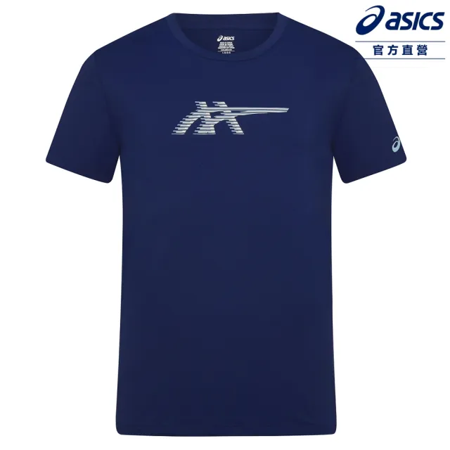 【asics 亞瑟士】涼感短袖上衣 男款 亞洲版 訓練上衣 2031F767-400