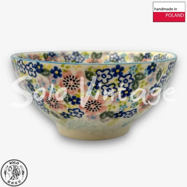 【波蘭陶】SOLO歐洲家居 正版原裝 波蘭原廠手繪 Vena 15CM 中式碗 飯碗 甜點碗 早餐碗 兔寶花園系列