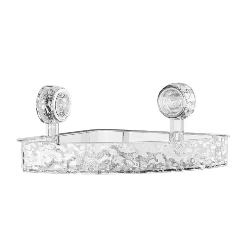 【BYJOYYOU】吸盤波紋浴室轉角置物架(免打孔無痕不傷牆 強力承重 廚房 浴室 衛浴 置物架 收納架)