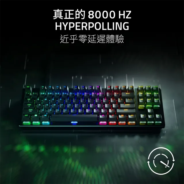【Razer 雷蛇】獵魂光蛛 Huntsman V3 HE Tenkeyless 8K - 英文 (磁軸)