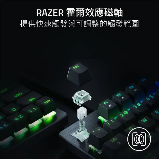 【Razer 雷蛇】獵魂光蛛 Huntsman V3 HE 65% 8K - 英文 (磁軸)