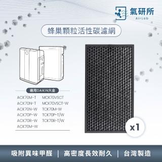 【AirLab 氣研所】AirLab氣研所 蜂巢顆粒活性碳濾網 1片裝(適用大金 MCK70/TCK70/ACK90)