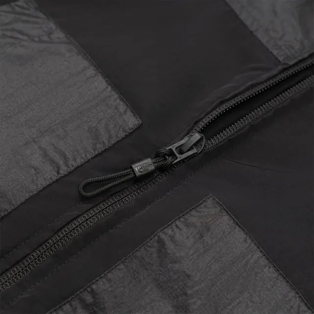 【The North Face】北面UE男款黑色UPF50防曬寬鬆長袖襯衫｜8HXHKT0