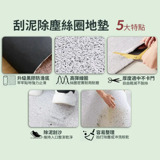 【半島良品】刮泥地墊絲圈地墊刮泥墊 多款任選(玄關/迎賓/門口地墊/刮泥/防滑貓砂墊)