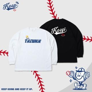 KEEP TAIWAN NO.1 LONG SLEEVE 黑 白 重磅 寬版 落肩 臺灣第一 臺灣NO.1 冠軍 長TEE (KS261)