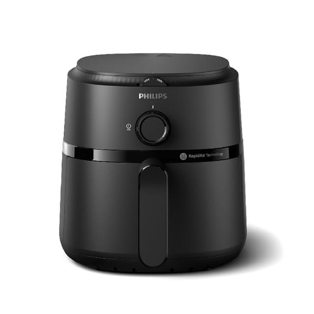 【Philips 飛利浦】旋鈕海星氣炸鍋3.2L_黑皮小星_NA110