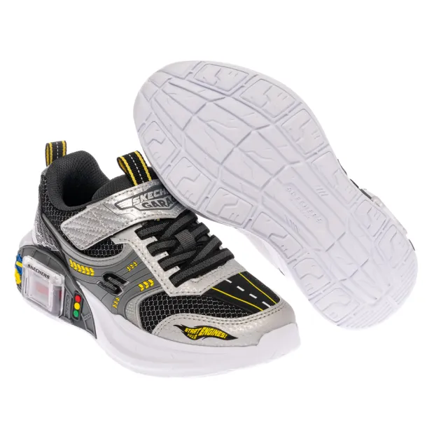 【SKECHERS】男童系列 男童鞋 運動鞋 SKECHERS GARAGE 車庫汽車 (402150LSLBK)