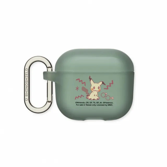 【RHINOSHIELD 犀牛盾】適用AirPods 4/Pro 3/Pro 2 防摔耳機保護殼/暖色系列-謎擬Q(寶可夢)