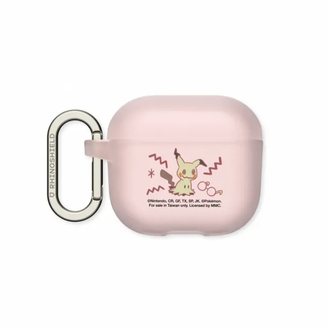 【RHINOSHIELD 犀牛盾】適用AirPods 4/Pro 3/Pro 2 防摔耳機保護殼/暖色系列-謎擬Q(寶可夢)