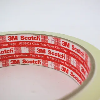 【3M】Scotch 大管芯OPP透明文具膠帶/502/18mmx40Y/8捲/束