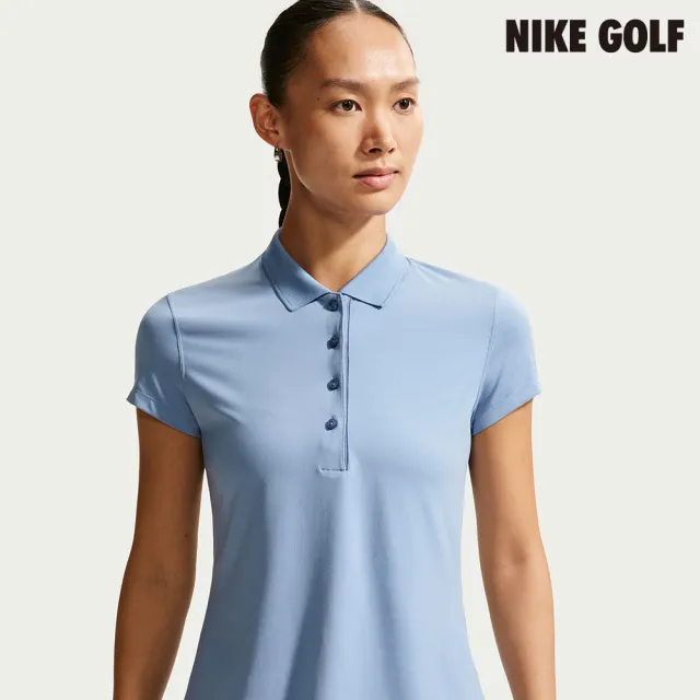 【NIKE GOLF】NikeCourt Slam 女款 Dri-FIT 短袖有領衫 藍色(IH3202-486)