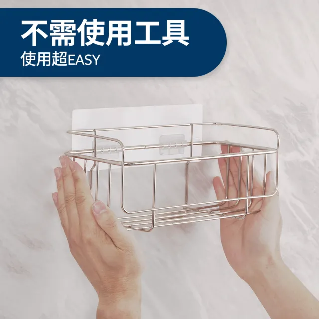 【3M】無痕高承重304不鏽鋼收納 多用途六鉤掛架/壓瓶架任選 革新剝除式貼片! 可重複定位黏貼