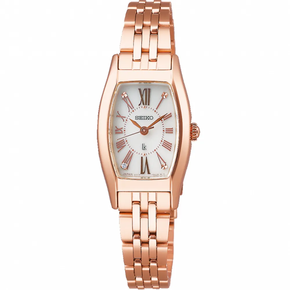 【SEIKO 精工】SEIKO LUKIA Cinderella 魔法酒桶型太陽能錶(V117-0EE0P)
