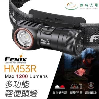 【Fenix】錸特光電 HM53R 多功能輕便頭燈 1200流明 158米 L型手電筒 EDC 抱夾 尾部磁吸