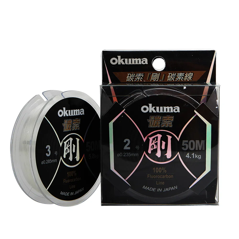 【OKUMA】碳索 剛50M碳素線3.5號
