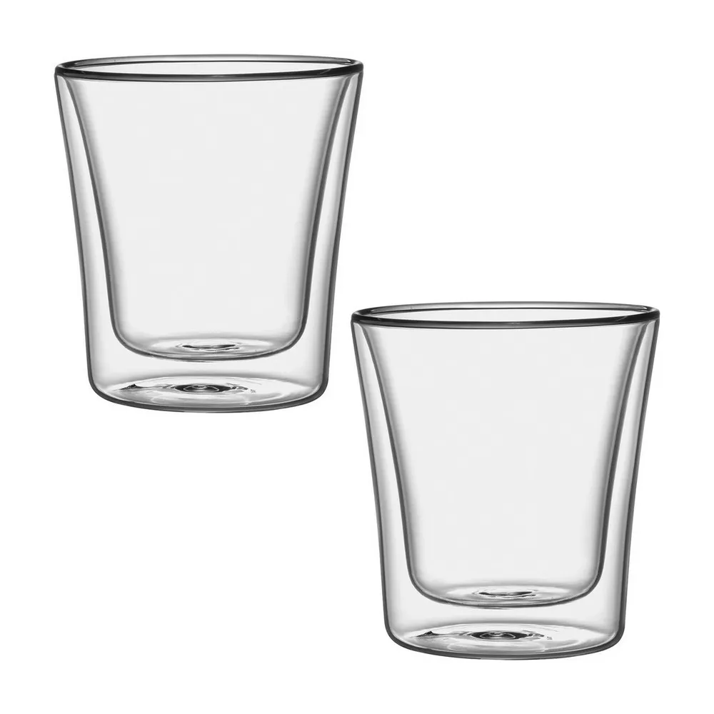 【TESCOMA】歐洲 雙層玻璃杯2入 250ml / 水杯 茶杯 咖啡杯