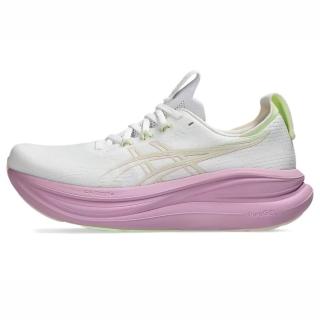 【asics 亞瑟士】GEL-Nimbus 28 D 女 慢跑鞋 寬楦 支撐 緩震 白 紫(1012B917-101)