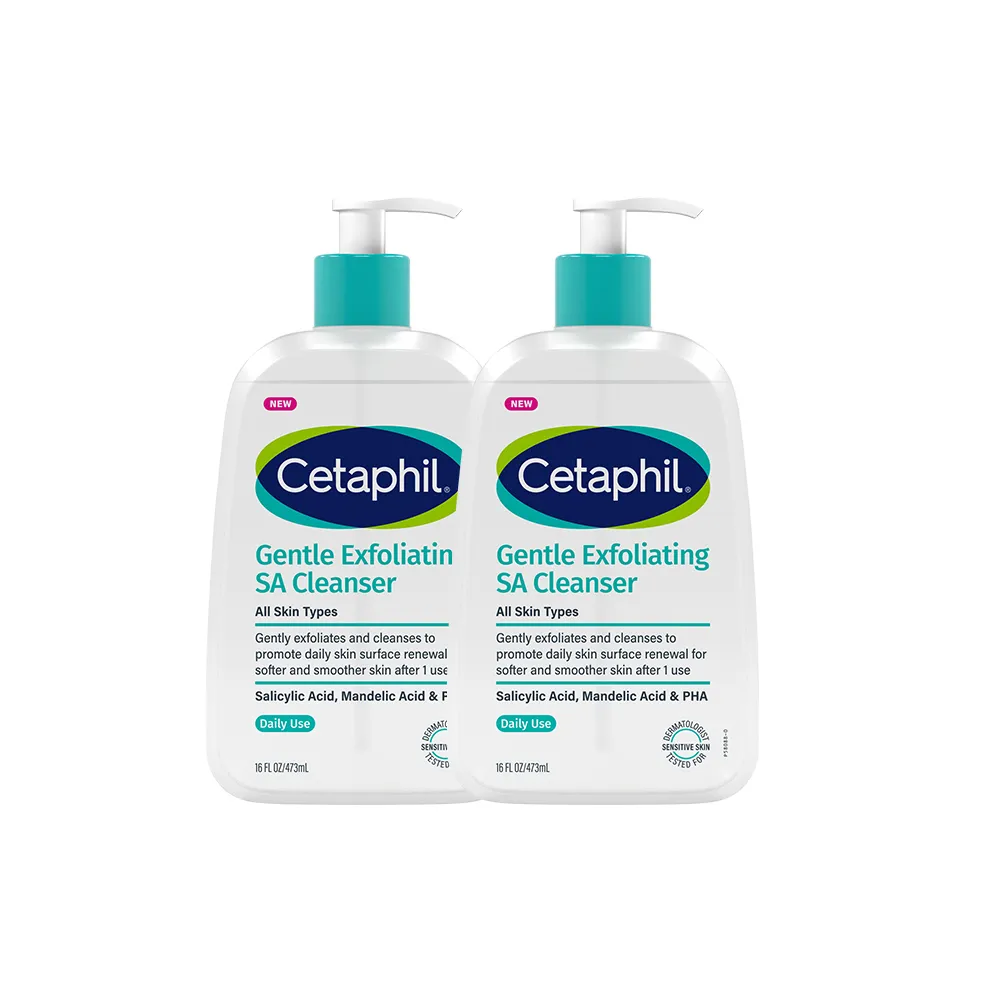 【Cetaphil 舒特膚】官方直營 三酸煥膚嫩亮潔膚露473ml雙入組I