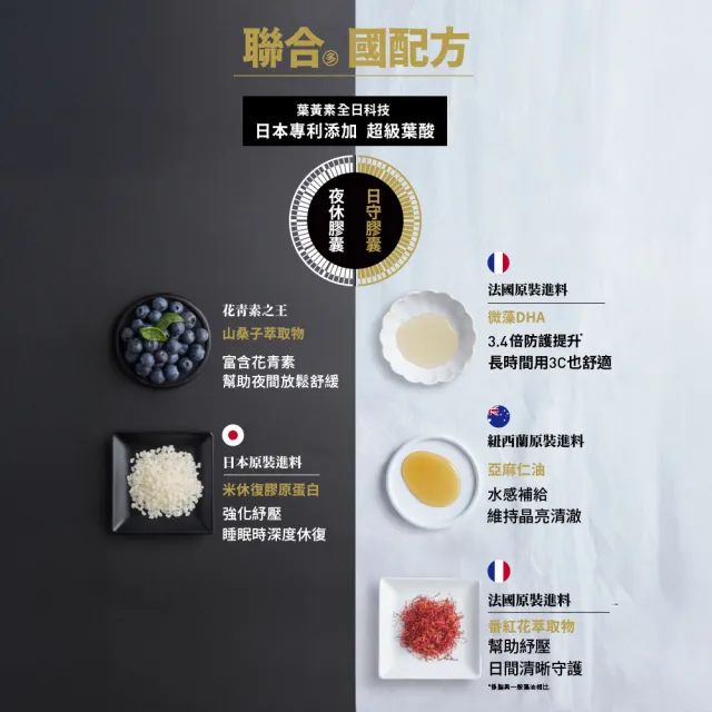 【TAIZAKU 火星生技】明守對策-葉黃素24hr日夜錠 2盒(金盞花 葉酸 山桑子 游離型＋酯化型)