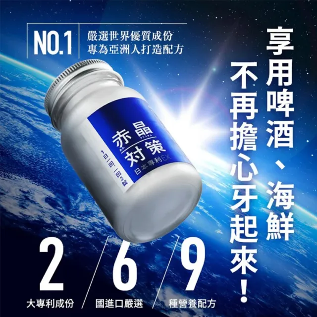 【TAIZAKU 火星生技】赤晶對策EX 60錠+赤晶對策GOLD 40錠(日常保養＆加強版舒緩 解晶代謝科技)