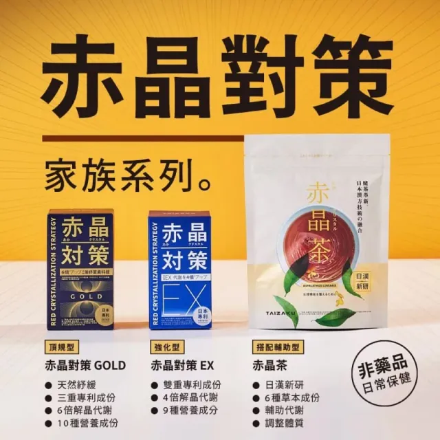 【TAIZAKU 火星生技】強化型 赤晶對策EX 一年份 12入組 60錠/盒(解晶代謝科技 代謝 綠茶 海鮮救星)