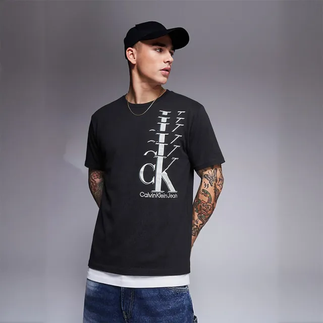 【CALVIN KLEIN】CK青年款 短T 經典款logo 上衣 t shirt 輕鬆駕馭 情侶裝 短