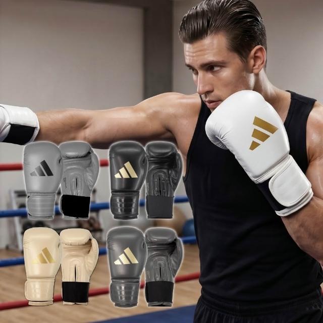 【adidas 愛迪達】SPEED 50 速度型耐擊打拳擊手套 一對(拳擊 泰拳 格鬥 搏擊 拳套 健身 有氧)