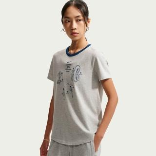 【NIKE 耐吉】短袖上衣 女 AS W NSW CLUB SS GFX TEE 灰 IW1195-050
