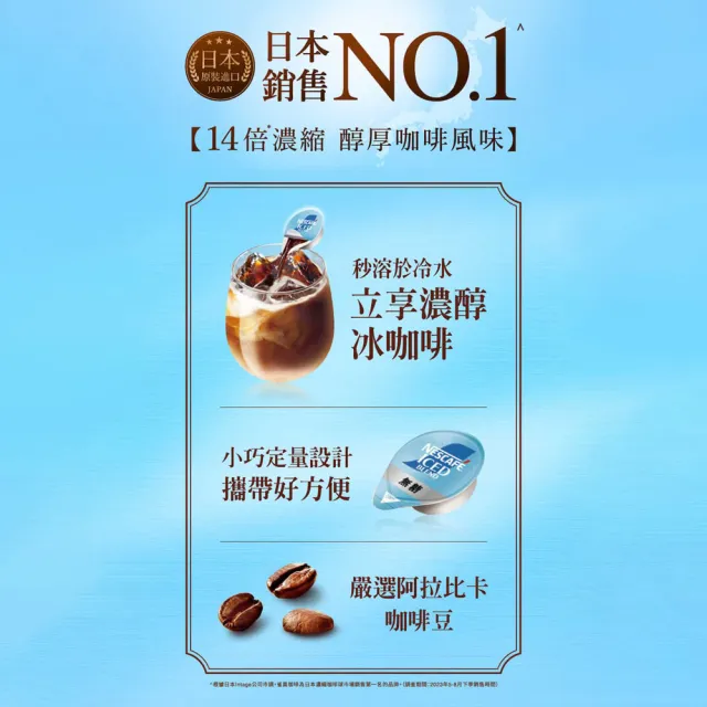 【NESCAFE 雀巢咖啡】金牌超濃萃咖啡液球6包入-焦糖